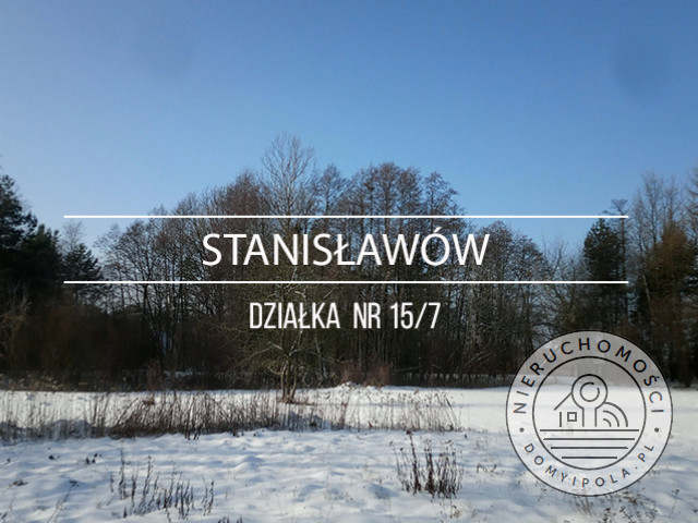 Stanisławów - małą działka budowlana
