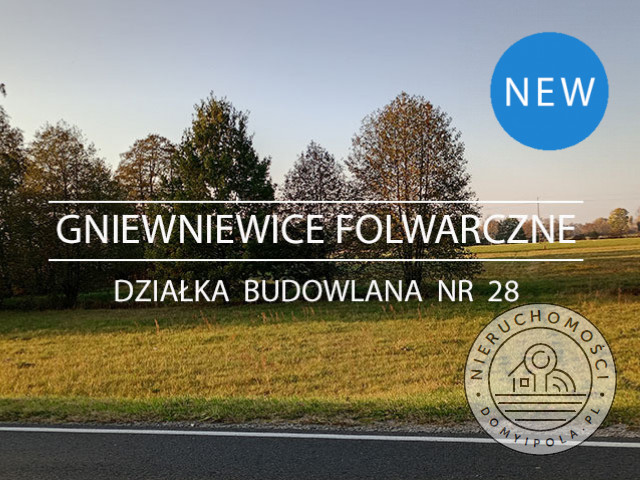 Gniewniewice Folwarczne - działka z zadrzewieniem