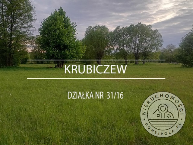 Działka Sprzedaż Krubiczew
